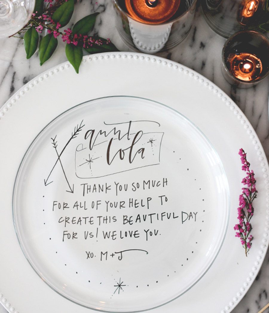 DIY: PLATOS PERSONALIZADOS PARA LOS INVITADOS diy-bodas 