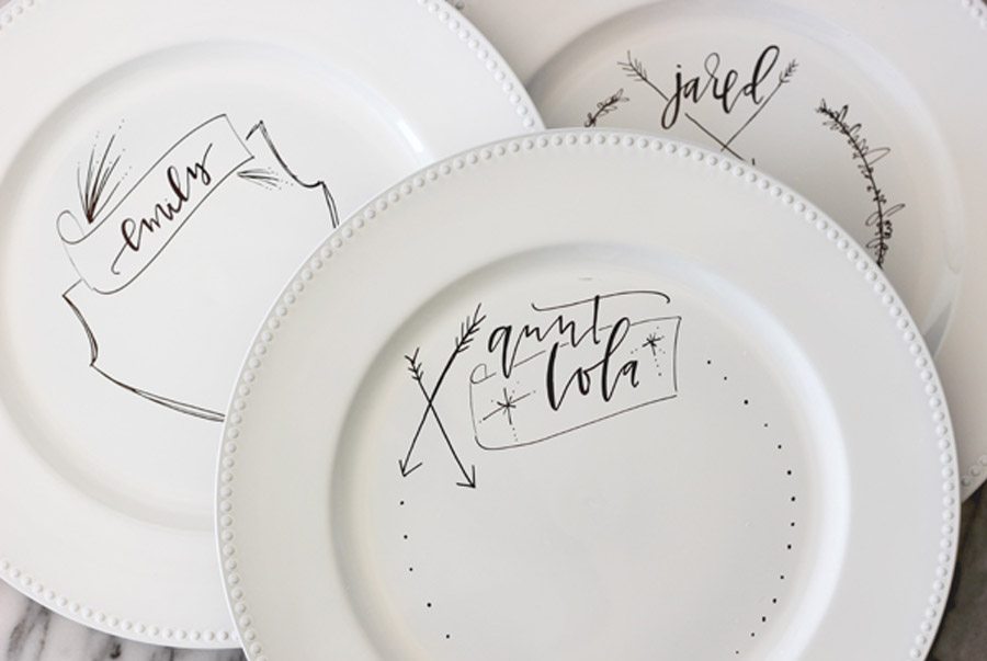 DIY: PLATOS PERSONALIZADOS PARA LOS INVITADOS tutorial-boda 