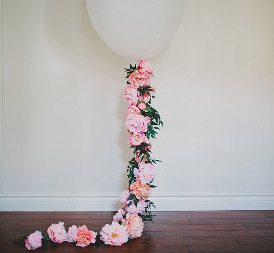 DIY: GLOBOS CON FLORES globos-boda 