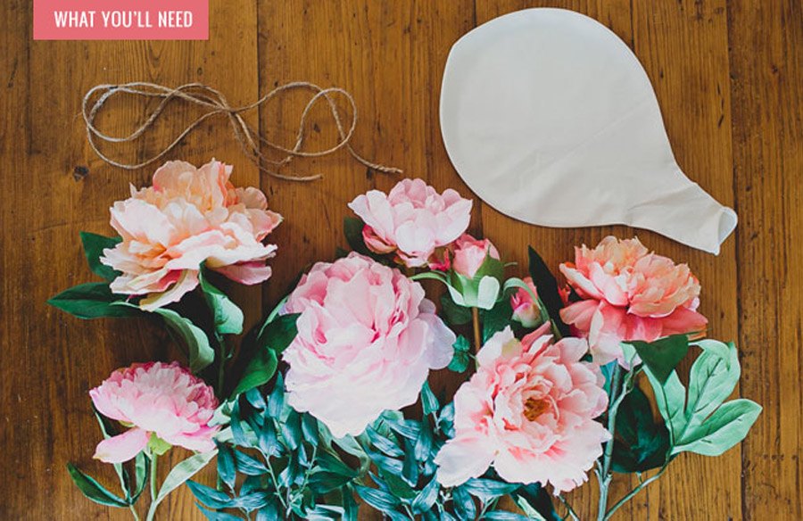 DIY: GLOBOS CON FLORES globos-bodas 