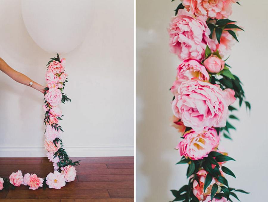 DIY: GLOBOS CON FLORES globos-para-boda 