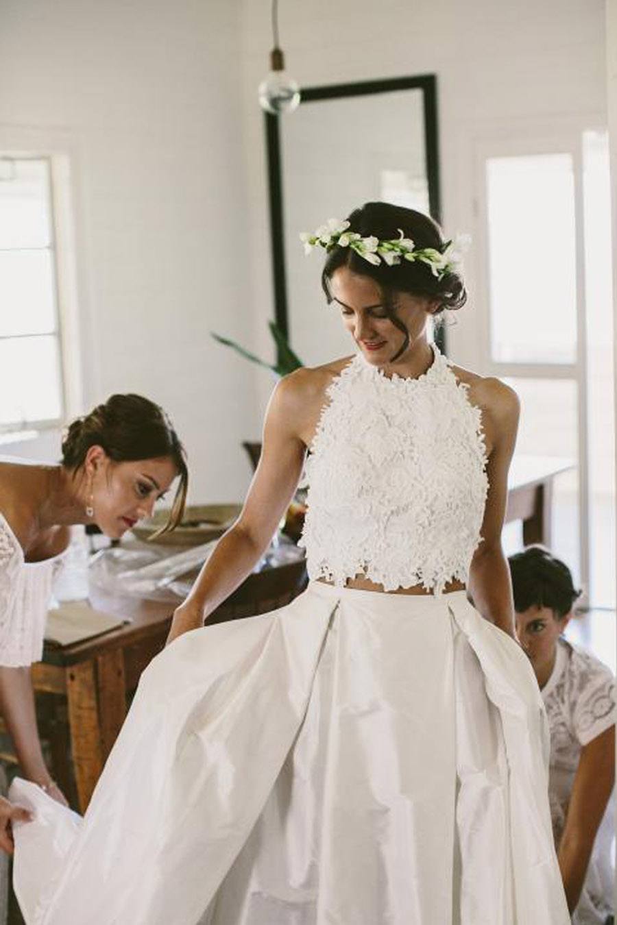 VESTIDOS DE NOVIA CROP TOP - Blog de de Una Boda Original