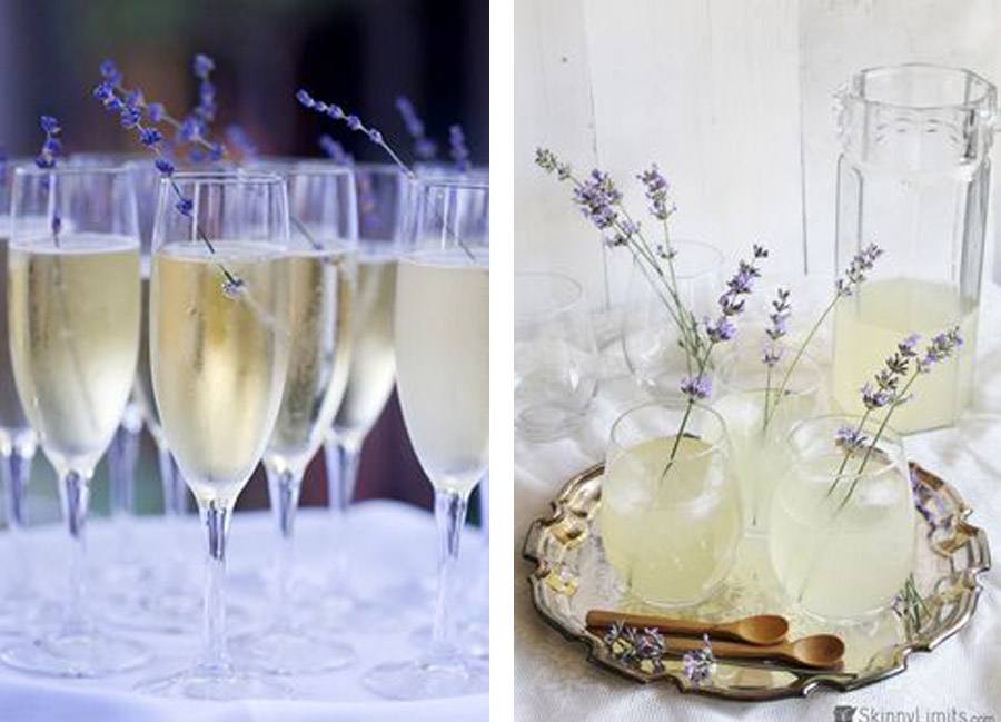 CATERING CON LAVANDA lavanda-bebidas 