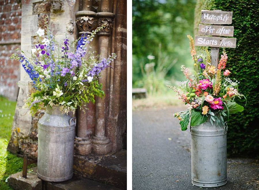 DECORACIÓN CON LECHERAS boda-con-lecheras 