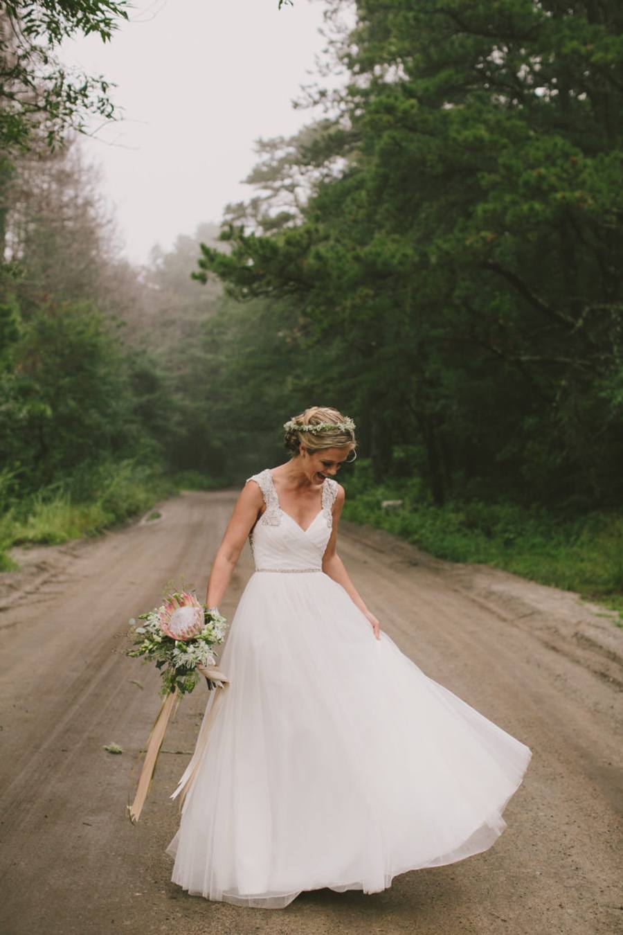 ALEXANDRA & JARED: UNA BODA MUY FAMILIAR vestido-novia 