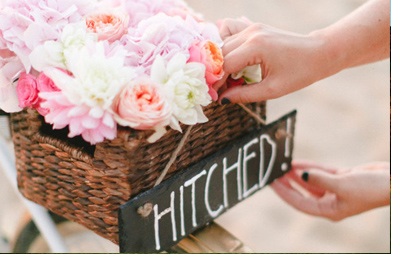 DIY: BICICLETA CON FLORES bici-boda 