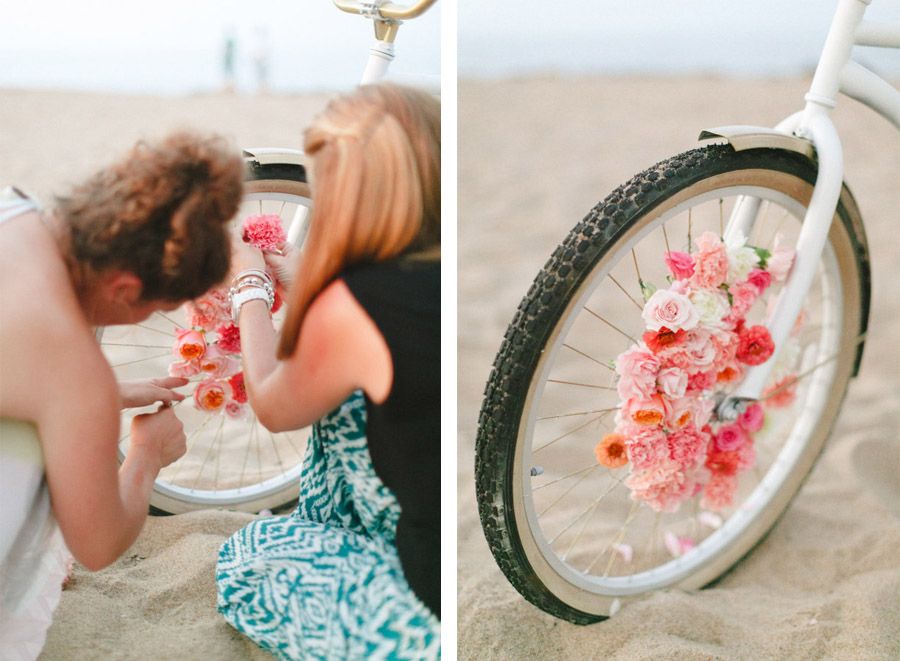 DIY: BICICLETA CON FLORES diy-bodas 