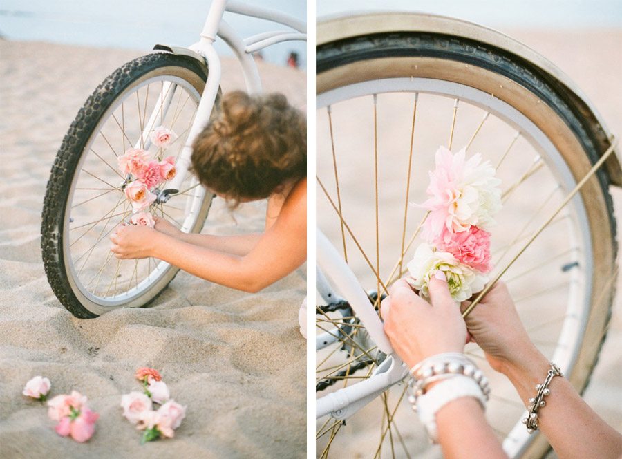 DIY: BICICLETA CON FLORES tutorial-bodas 