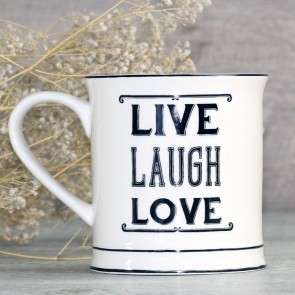 Taza Live Laugh Love