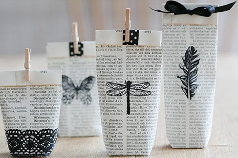 DIY: BOLSITAS DE PAPEL DECORADAS - Blog de bodas de Una Original