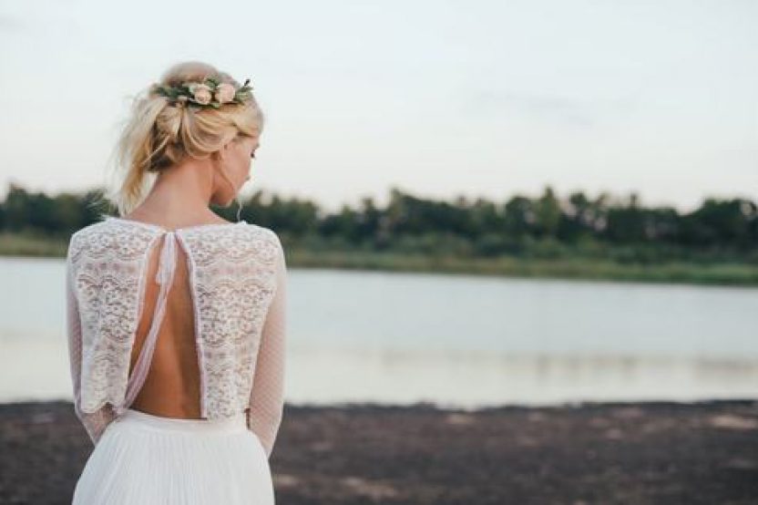 VESTIDOS DE NOVIA CROP TOP