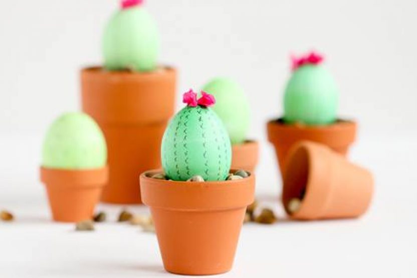 DIY: CACTUS CON HUEVOS DE PASCUA