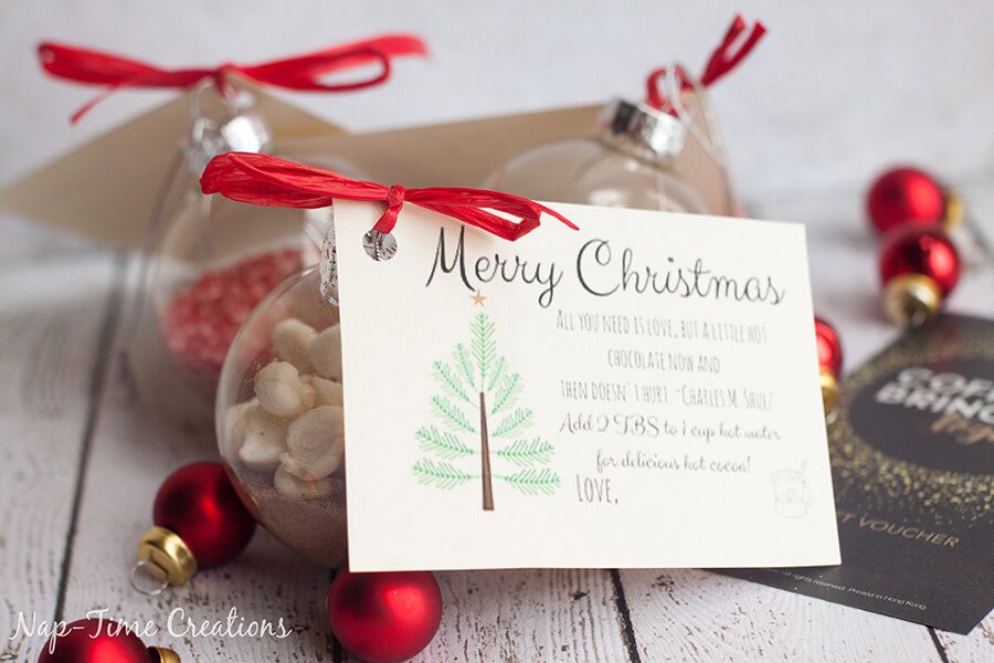 DIY: BOLAS DE NAVIDAD CON CHOCOLATE CALIENTE regalo-boda-invierno 