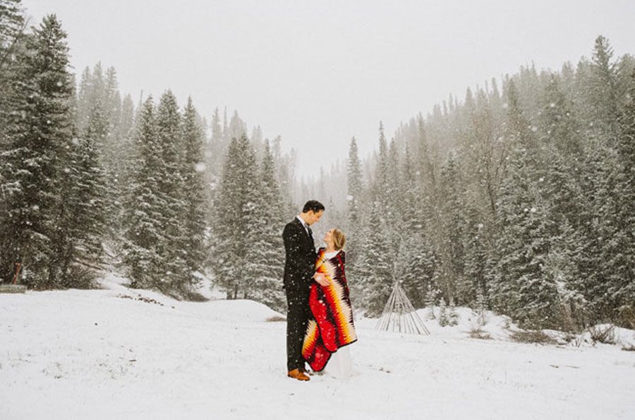 ÍNTIMA BODA DE INVIERNO boda-nieve 