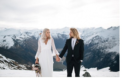 SESIÓN DE BODA EN ALTA MONTAÑA invierno-boda 