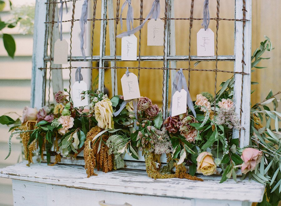 NOSTÁLGICA DECORACIÓN DE MESA seating-plan-boda-rosas 