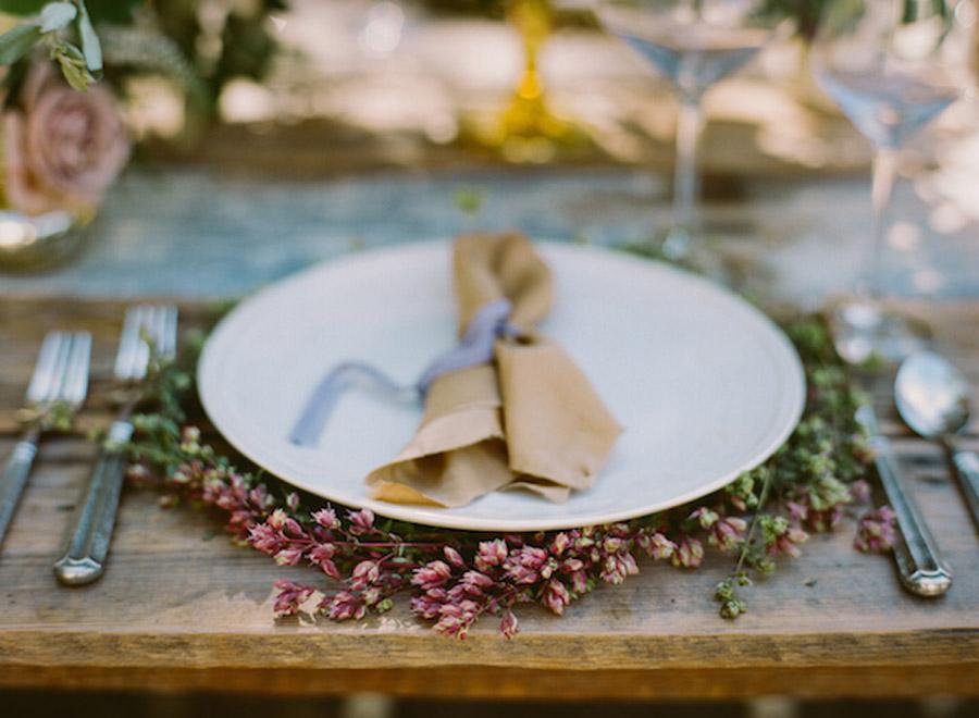 NOSTÁLGICA DECORACIÓN DE MESA vajilla-boda 