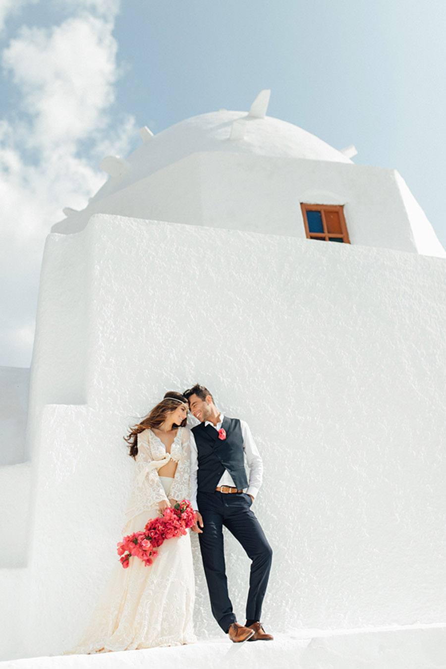 UNA BODA GRIEGA JUNTO AL MAR boda-griega-novios 