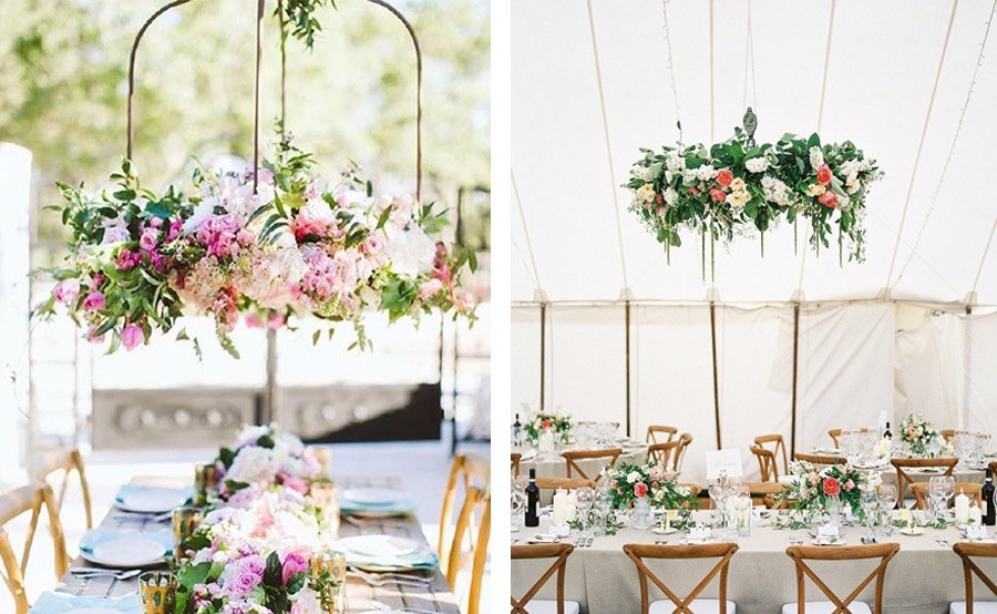 INSPIRACIÓN: CANDELABROS DE FLORES SUSPENDIDOS bodas-candelabro-flores 