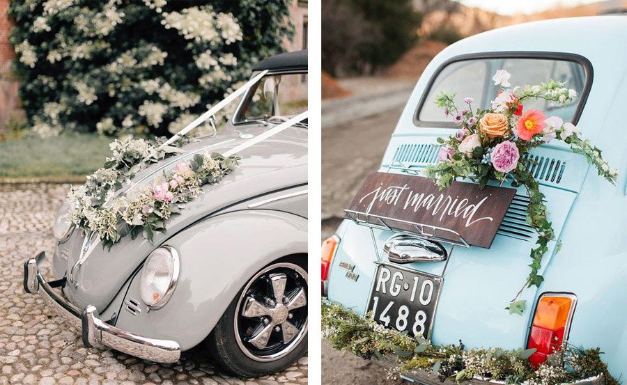 AMOR SOBRE RUEDAS coches-boda 