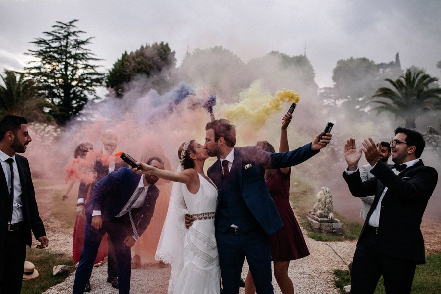 MARINA & PIERRE: INCREÍBLE FIN DE SEMANA DE BODA (II) humo-colores-boda 