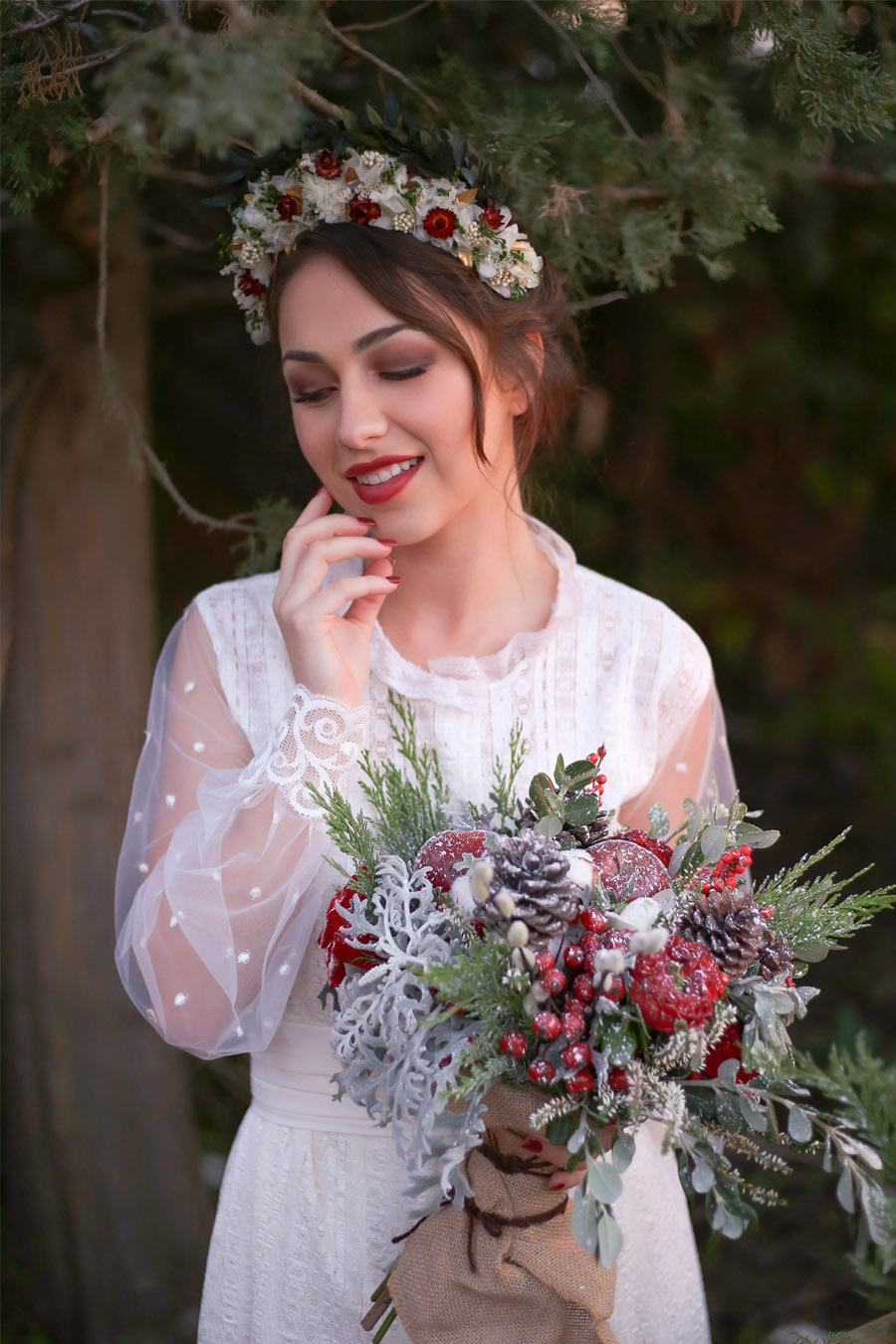 WEDDING CHRISTMAS novia-boda-invierno 