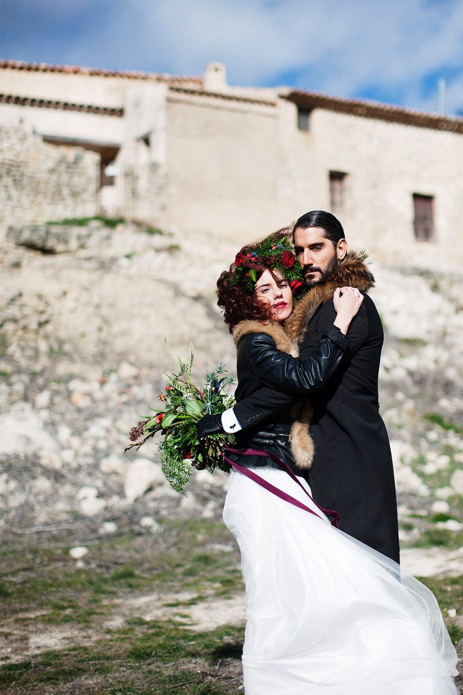 AMOR EN CAMPOS DE CASTILLA novios-boda-invierno 