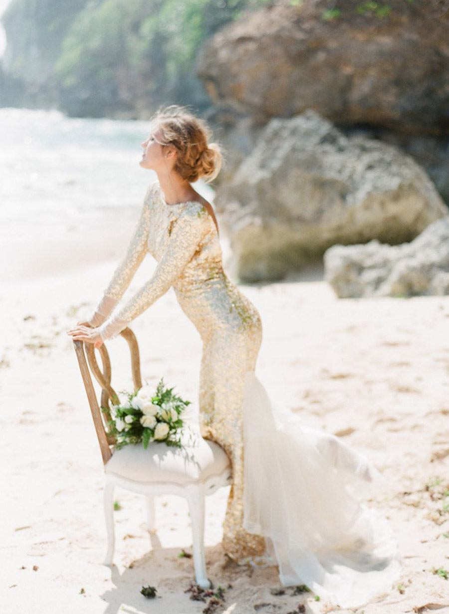 VESTIDOS DE NOVIA DORADOS - de de Una Boda