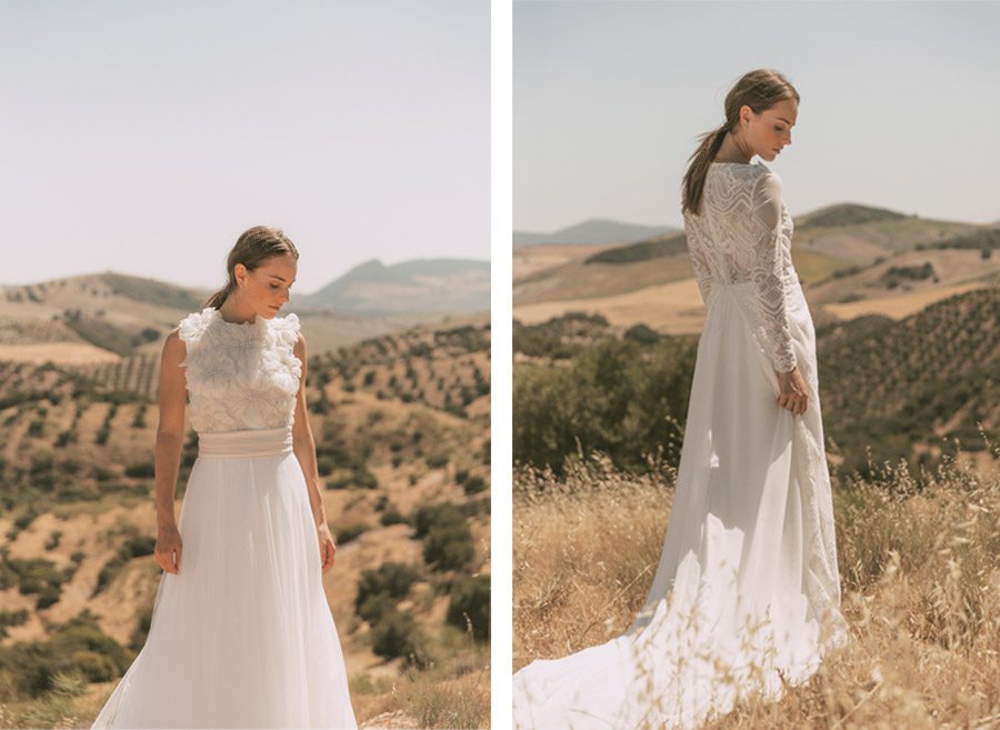 Colour nude top novias