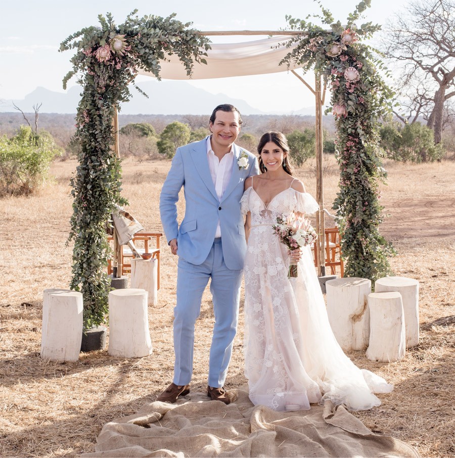 VALENTINA & OMAR: SAFARI WEDDING novios 