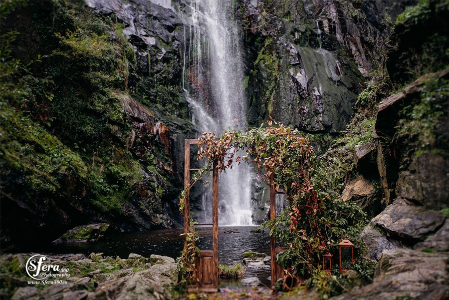 AMOR A ORILLAS DEL TOXA arco-boda 