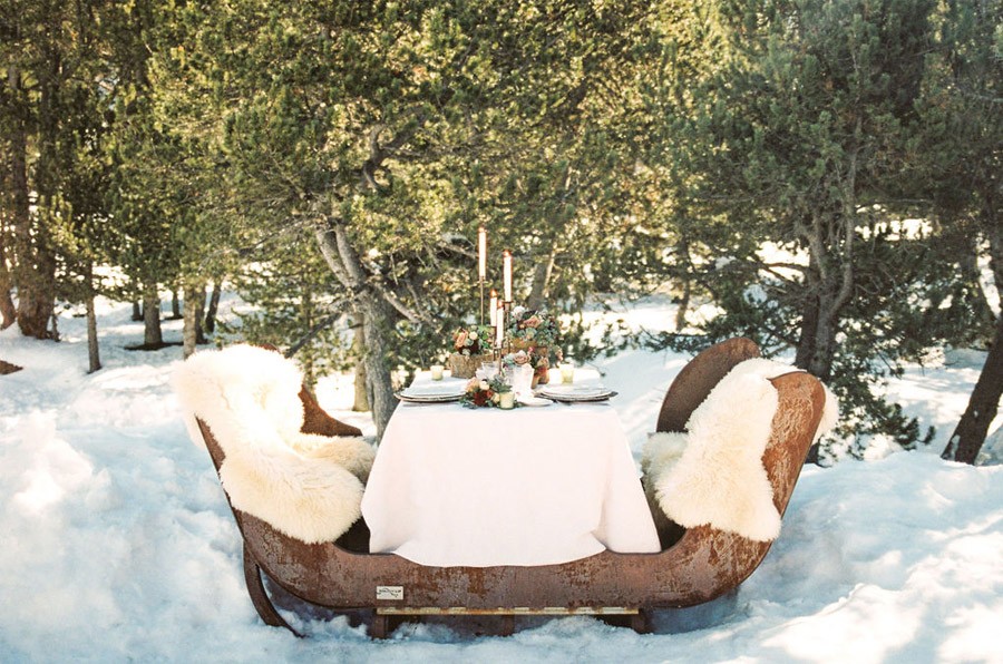 UNA ROMÁNTICA BODA DE INVIERNO decoracion-mesa-invierno 