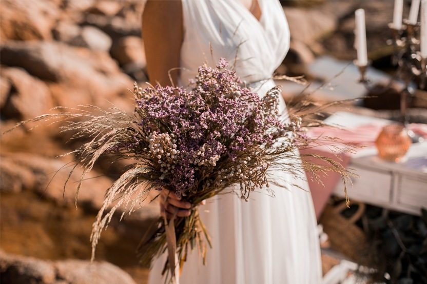 UNA NOVIA DE INSPIRACIÓN GRIEGA