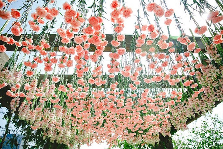 DECORACIÓN DE BODA CON CLAVELES boda-deco-claveles 