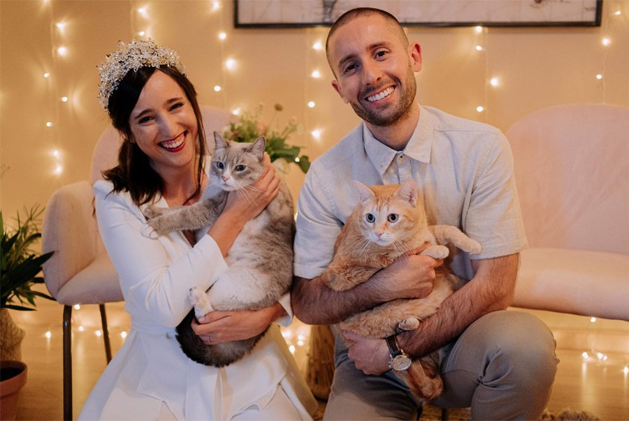 ERIKA & IVÁN: WEDDING LIVE mascota-novios 
