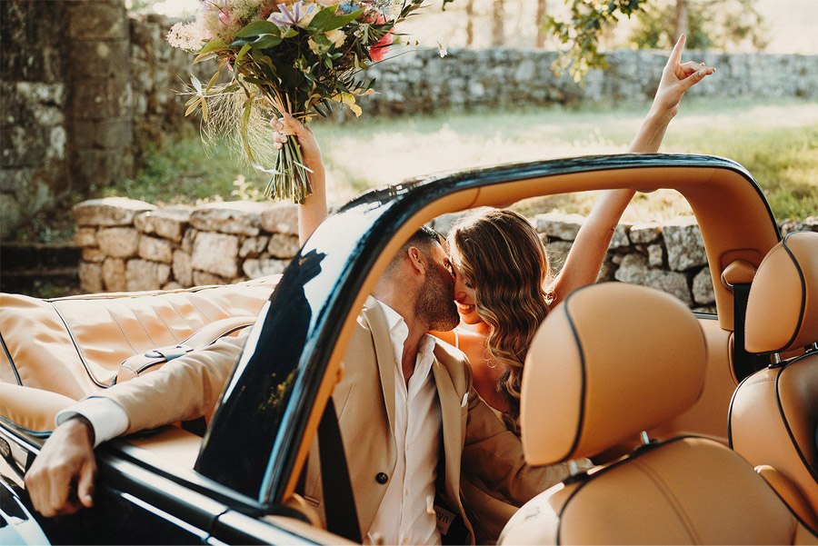 ITALIAN WEDDING coche-novios 