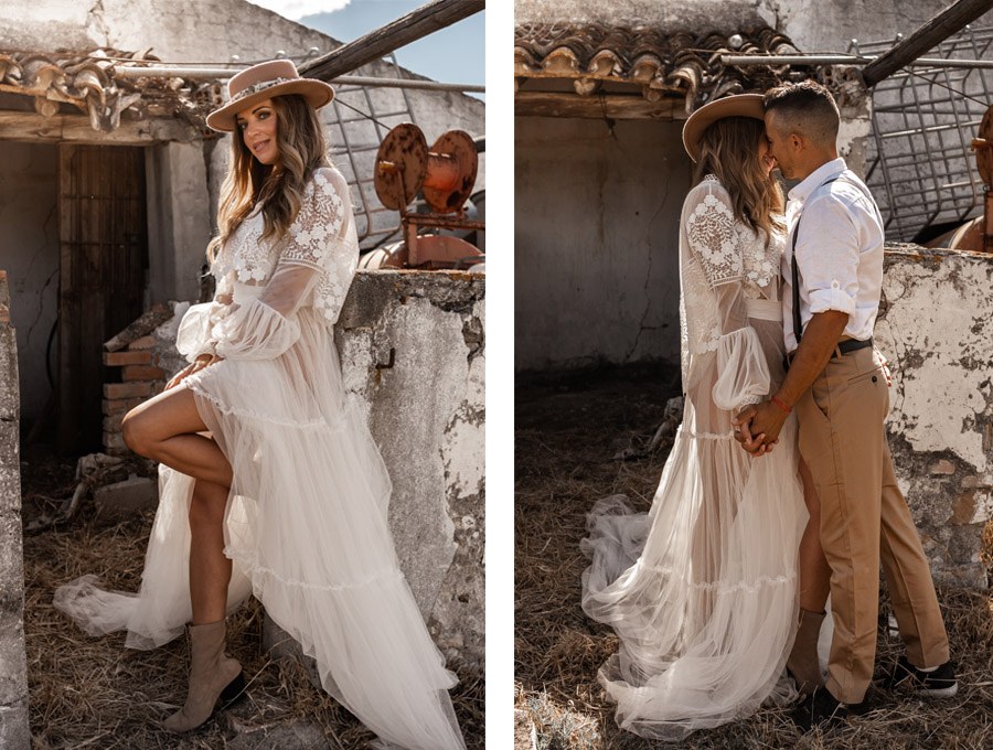 JESSICA & JUAN: WINDS OF LOVE novios-boho-chic 