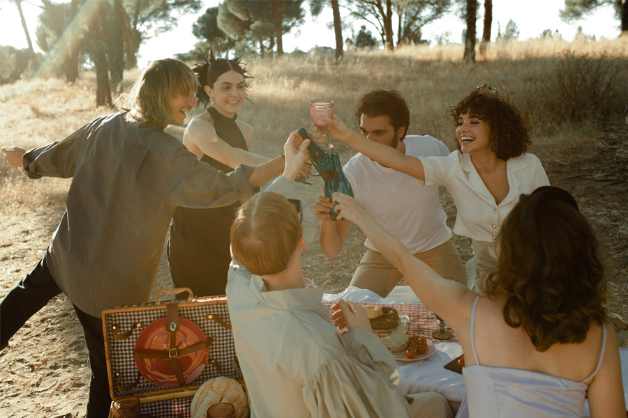 APUESTA POR UNA BODA PICNIC brindis-invitados 