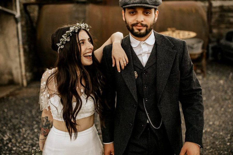 MÉLANIE & THIBAUT: UNA BODA BOHEMIA EN LA REGIÓN DE PARÍS novios-boda-bohemia 