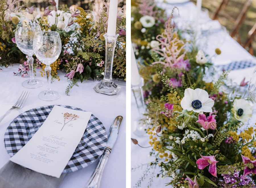 UNA BODA ÍNTIMA EN EL MONTE VASCO mesa-boda-campo 