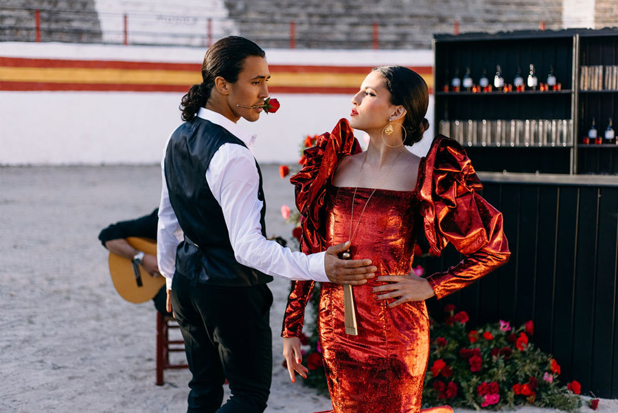 PODERÍO, EL ARTE DE UNA BODA EN EL SUR baile-novios 