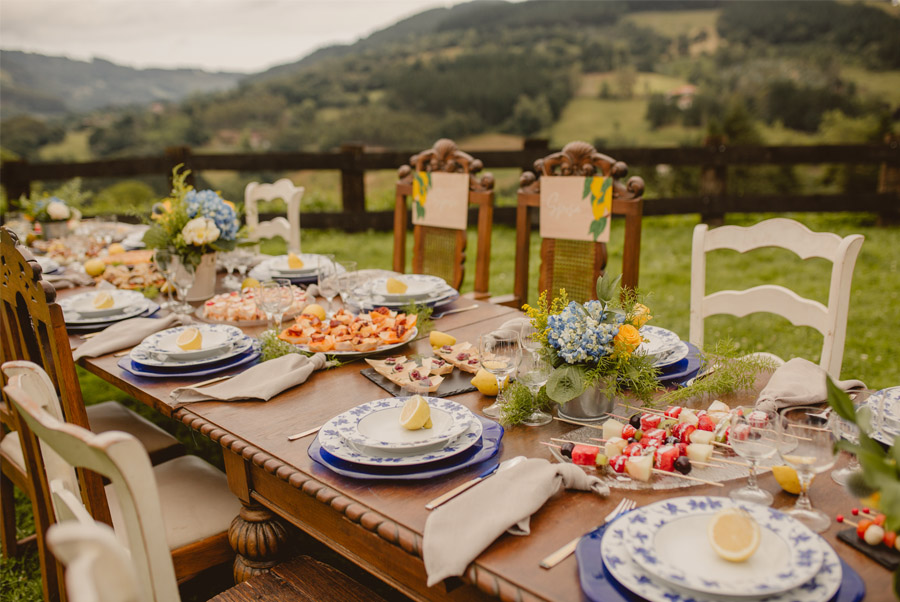 MIRACOLO, ESENCIA ITALIANA EN EL MONTE VASCO mesa-rustica-boda 