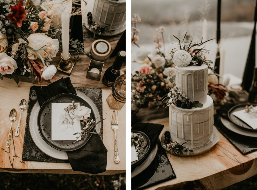 BODA DE OTOÑO EN UNA CABAÑA pastel-boda 