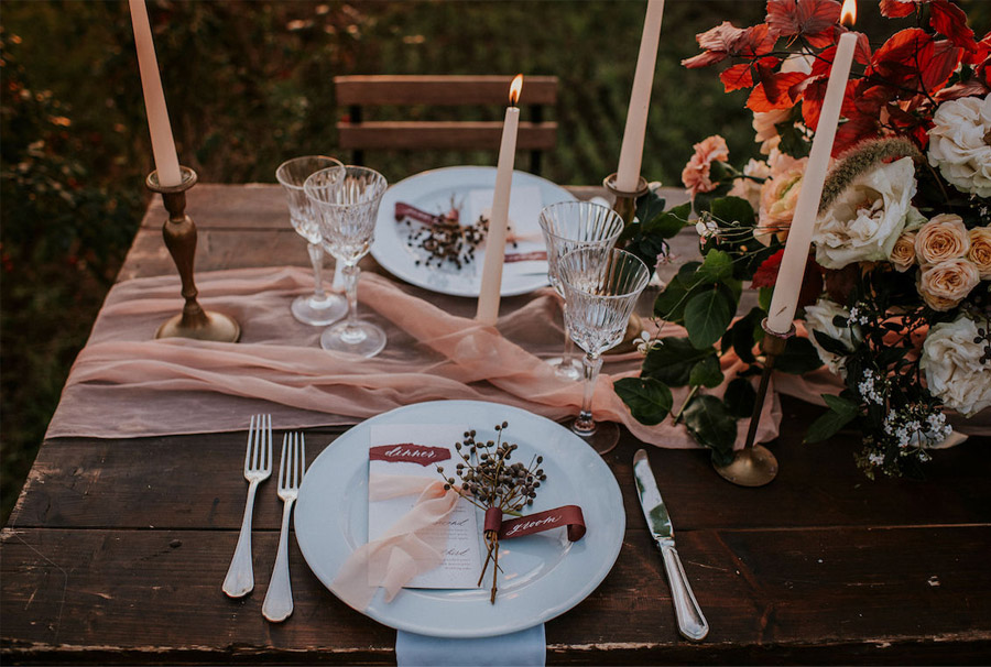 UNA BODA DE OTOÑO EN LA CAMPIÑA ITALIANA mesa-otono 