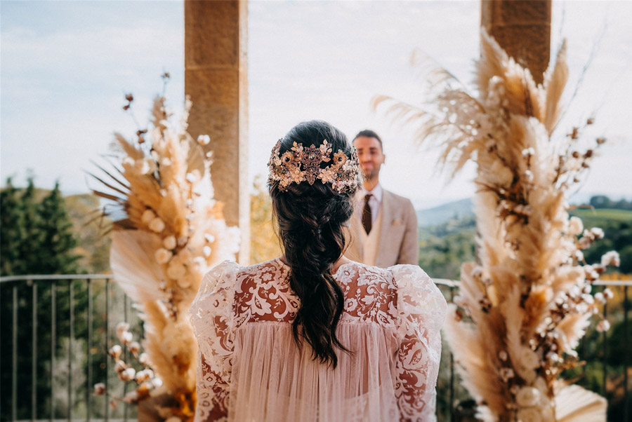 MEDITERRANEAN WEDDING tocado-novia 