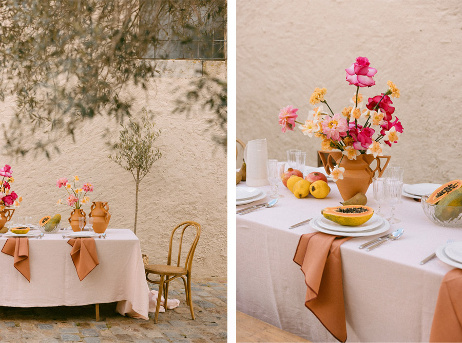 DECORACIÓN DE MESA PARA UNA BODA DE VERANO deco-mesa-boda-toscana 