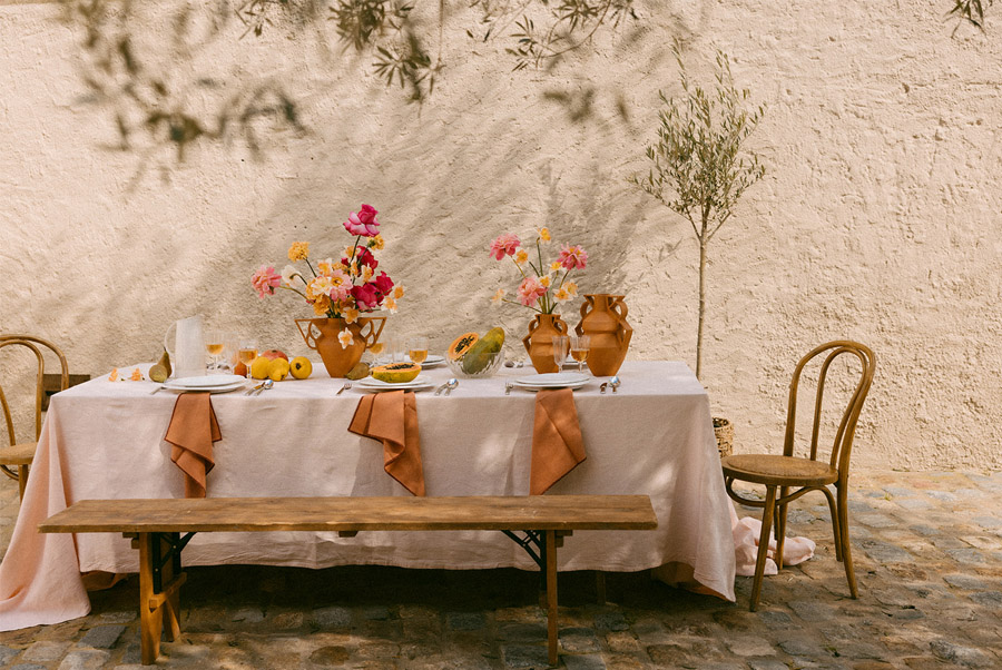 DECORACIÓN DE MESA PARA UNA BODA DE VERANO shooting-mesa-toscana 