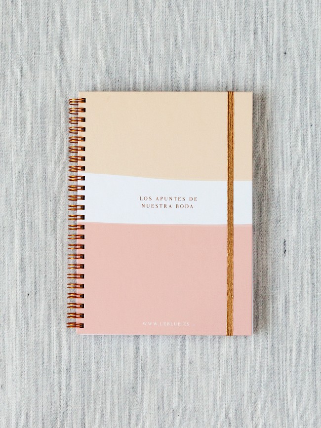 Libreta para apuntes de boda