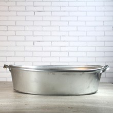 Balde grande de zinc para cervezas y bebidas