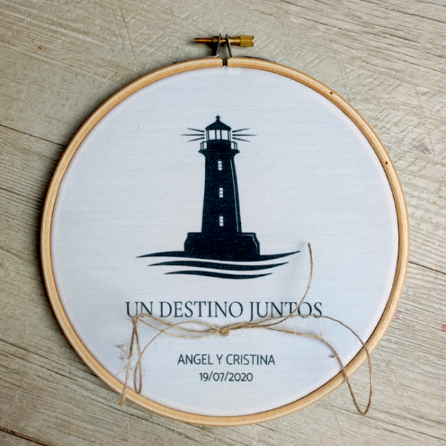 Bastidor boda faro: Magia y detalles